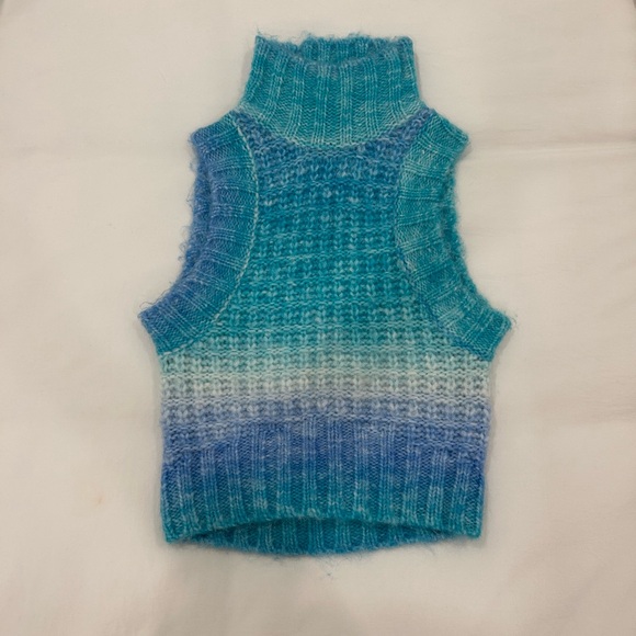 For Love And Lemons Rosa Sweater Crop Top - Size Extra Small - Picture 3 of 5